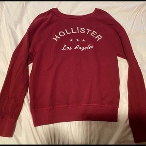HOLLISTER - Burgandy crew neck sweater